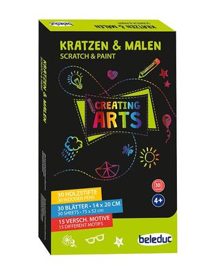 Scratch & Paint Kratzkarten, 30er Set