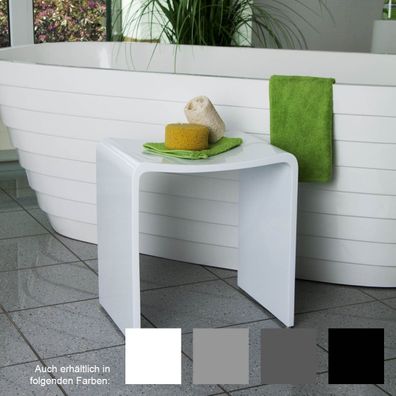 Design Spa Badhocker aus Mineralguss Modell "Rom"