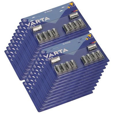 200x CR2 3V Photo Blister Varta Batterie Lithium