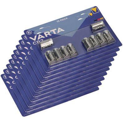 100x CR2 3V Photo Blister Varta Batterie Lithium