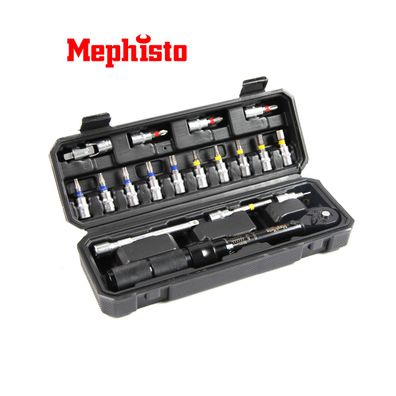 Mephisto Pro-Line Drehmomentschlüssel Set 1/4 Zoll 2-20 Nm - 18-teilig