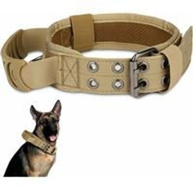 Taktisches Hundehalsband mit Griff, Hundehalsband, verstellbarer Nylon-Halsgurt, fér