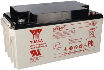 Yuasa Blei-Akku NP65-12I Pb 12V / 65Ah VdS, M6 Innengewinde