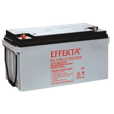 Effekta BTL 12-80 Blei-Vlies Akku AGM VRLA 12V 80Ah