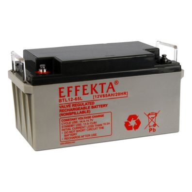 Effekta BTL 12-65L Blei-Vlies Akku AGM VRLA 12V 65Ah