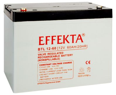 Effekta BTL 12-60 Blei-Vlies Akku AGM VRLA 12V 60Ah