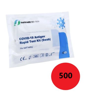 500x Safecare Corona Schnelltest COVID-19 Antigen Test Laien Großpack Apotheke 1/26