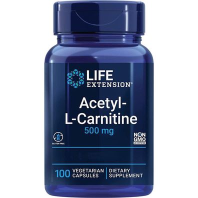 Life Extension, Acetyl-L-Carnitine, 500 mg, 100 Veg. Kapseln