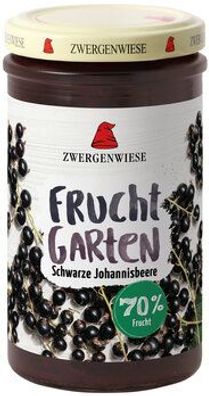 Zwergenwiese FruchtGarten Schwarze Johannisbeere 225g