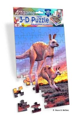3D Puzzle Red Jumpers - Kängurus