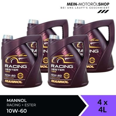 Mannol Racing + Ester 10W-60 4x4 Liter