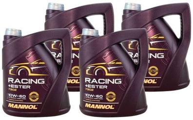 Mannol Racing + Ester 10W-60 4x4 Liter