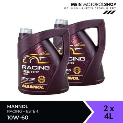 Mannol Racing + Ester 10W-60 2x4 Liter