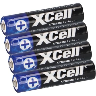 XTREME Lithium Batterie AAA Micro FR03 L92 XCell 4er Blister