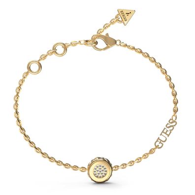 Guess Schmuck Damen-Armband Matelassé Coin Goldfarben JUBB04594JWYGS