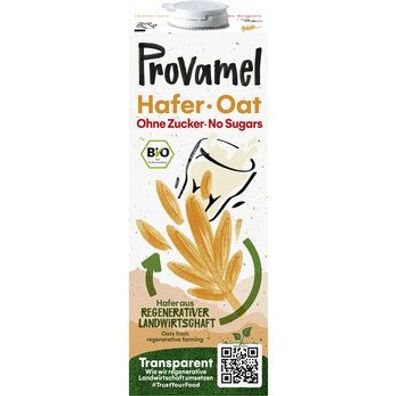 Provamel 3x Provamel Bio Haferdrink Ohne Zucker 1l