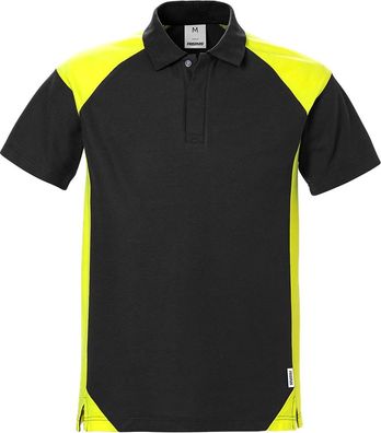 Fristads Poloshirt 7047 PHV Schwarz/Gelb