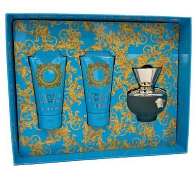 Versace Pour Femme Dylan Turquoise EDT 50 ml + Body Gel 50 ml + Duschgel 50 ml