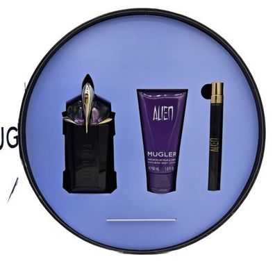 Thierry Mugler Alien Refillable 60 ml EDP + Bodylotion 50 ml + Taschenspray 10ml