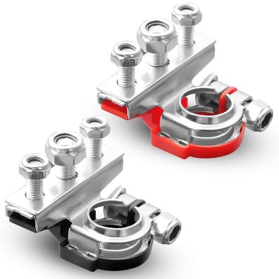 URAQT Batterieklemmen 1 Paar 3 Wege Batteriepolklemme Quick Steckverbinder 12V