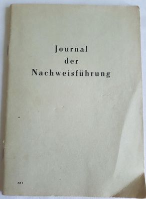 DDR MdI Journal der Nachweisführung