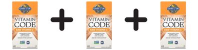 3 x Vitamin Code RAW Vitamin C, 500mg - 120 vcaps