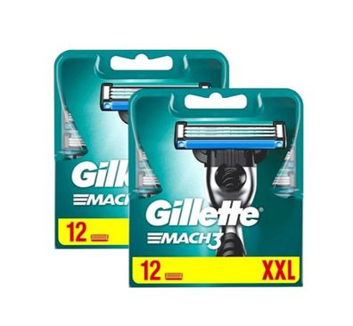 Gillette Mach3 2x12er pack XXL Original !!!