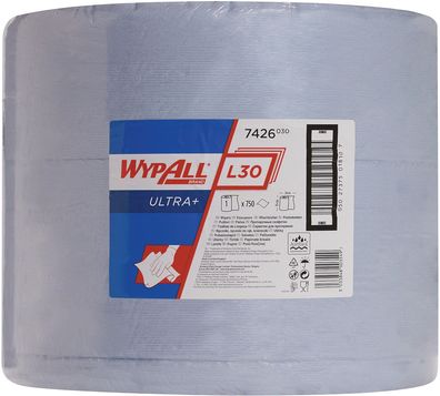 Putztuch WYPALL L30 ULTRA 7426 L380xB330ca. mm blau Rl