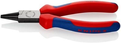 Rundzange L.160mm pol. kurz rd. pol. m.2Komp.-Hüllen KNIPEX DIN/ISO5745