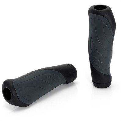 XLC Bar Grips Ergonomic GR-G04 135 mm 1 Paar Griffe Fahrradgriffe Schwarz grau