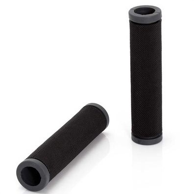 XLC Bar Grips Sportive GR-G05 130 mm | 1Paar Griffe Fahrradgriffe Schwarz grau