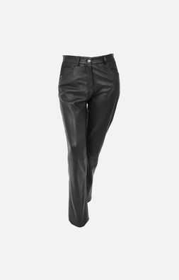 Damen Motorrad Lederhose Biker Jeans 5 Pocket Lederhose Motorradhose