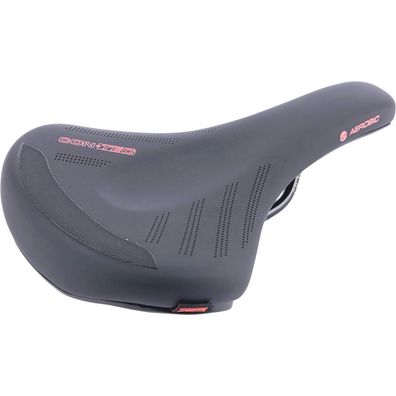 Contec Sattel Aerobic Unisex Gr.L schwarz rot Fahrrad