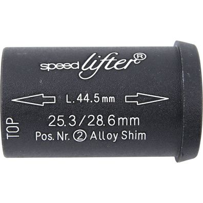 BySchulz Distanzhülse Speedlifter f. D: 25,4mm L 44,5mm schwarz Fahrrad