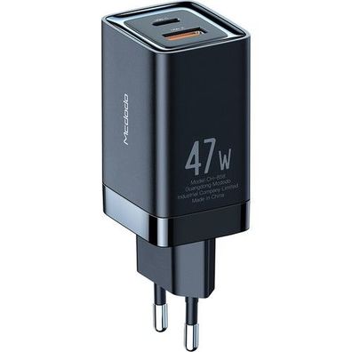 Mcdodo 47W GaN Wandladegerät 1x PD USB-C (Typ-C) 1x USB Anschluss Handy-Ladegerät