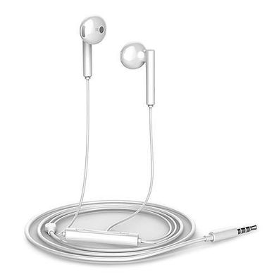 Huawei Earphones AM115 In-Ear Ohrhörer Fernbedienung Mikrofon 3,5 mm Anschluss Weiss