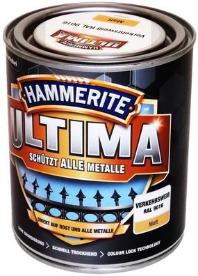 750ml Hammerite ULTIMA MSL matt Verkehrsweiß