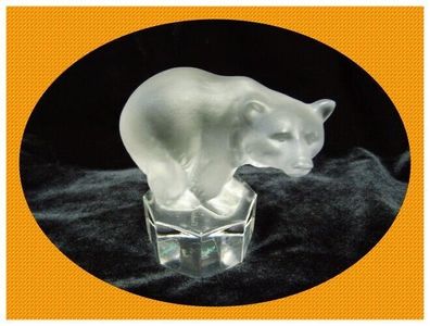 Goebel Crystal Collection Zootiere Bär stehend Glas Kristall Bleikristall Figur top