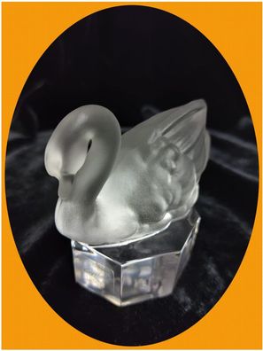 Goebel Crystal Collection Zootiere Vogel Schwan Glas Bleikristall Kristall Figur TOP