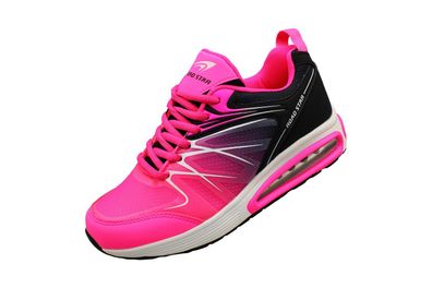 Planets 514 Neon Luftpolster Turnschuhe Schuhe Sneaker Sportschuhe Neu Damen