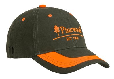 Pinewood 9294 2-Color Cap Moosgrün/Orange (192)