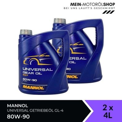 Mannol Universal Getriebeöl 80W-90 GL-4 2x4 Liter