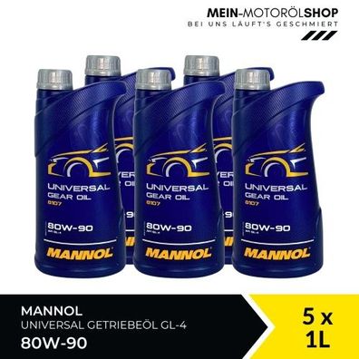 Mannol Universal Getriebeöl 80W-90 GL-4 5x1 Liter