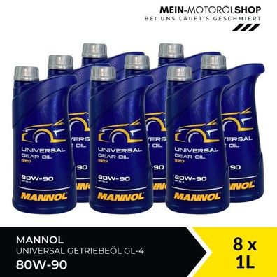 Mannol Universal Getriebeöl 80W-90 GL-4 8x1 Liter