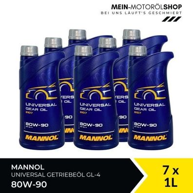 Mannol Universal Getriebeöl 80W-90 GL-4 7x1 Liter