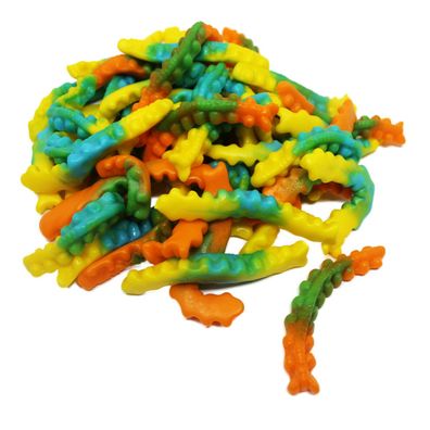 Fruchtgummi Gelee Tausendfüßler bunt softig weich Halal 300g