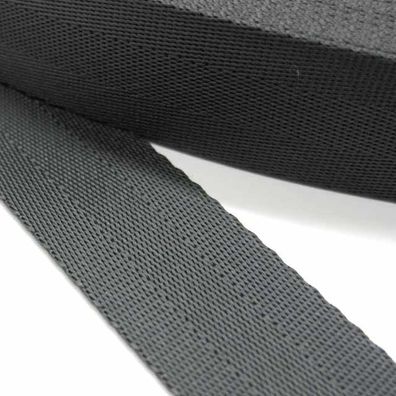 Sicherheitsgurtband 25mm schwarz Polyester - 500Kg