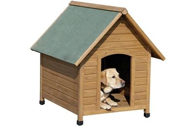 Kerbl Hundehütte Hundehaus Hundehöhle Haustierhütte 85x73x80 cm wetterfest Holz