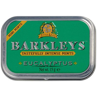 Barkleys Eukalyptus Pastillen mit Minz Geschmack zuckerfrei 15g