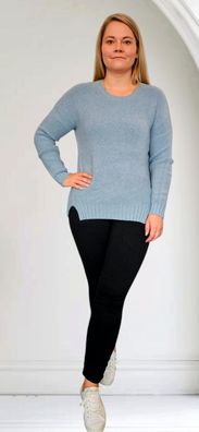 Just Woman Pullover Pulli Strickpullover langarm mit Kaschmir Gr. 38-42 Salbei